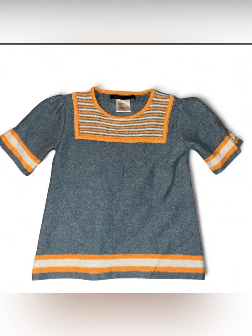 Vintage Marc by Marc Jacobs Y2K varsity striped knit sweater tee XS/S